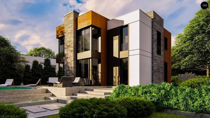 Проект дома Ux165 - 2 Двухэтажные дома в Украине