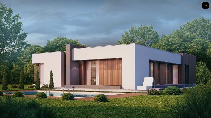 Проект дома Ux49 - 2 Одноэтажные дома в Украине