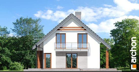 Проєкт будинку Будинок в яблонках 7 - З мансардним поверхом дома в Україні