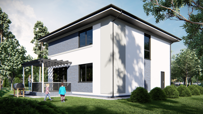 Проєкт будинку DBT 523 - Двоповерхові дома в Україні