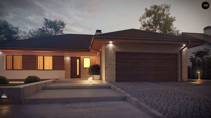 Проєкт будинку U301 - Одноповерхові дома в Україні