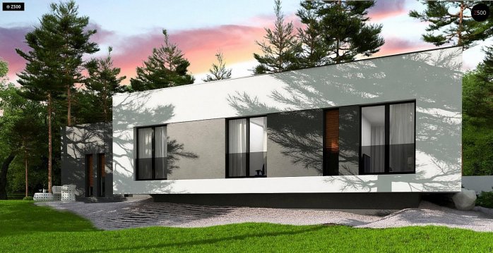 Проект дома Ux141 S - 4 Одноэтажные дома в Украине