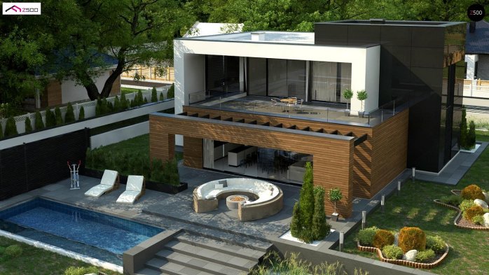 Проєкт будинку Ux152 - Двоповерхові дома в Україні