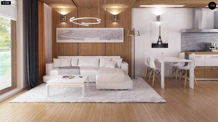 Проєкт будинку U72 - Одноповерхові дома в Україні