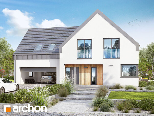 Проєкт будинку Будинок в орлішках (Г2Н) - З мансардним поверхом дома в Україні