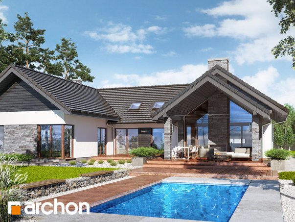 Проект дома Дом в кливиях 4 (Г2) - 1 С мансардным этажом дома в Украине