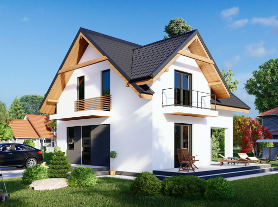 Проект дома без гаража DBT 417