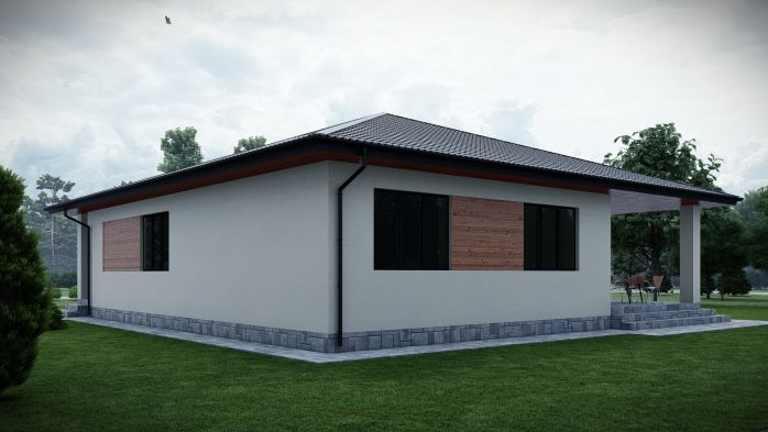 Проект дома DBT 621 - 2 Одноэтажные дома в Украине
