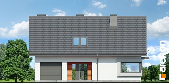 Проєкт будинку Будинок в діцентрах - З мансардним поверхом дома в Україні