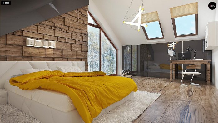 Проект дома U288 - 11 С мансардным этажом дома в Украине