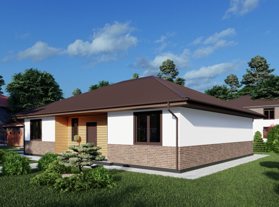 Проект дома без гаража DBT 408