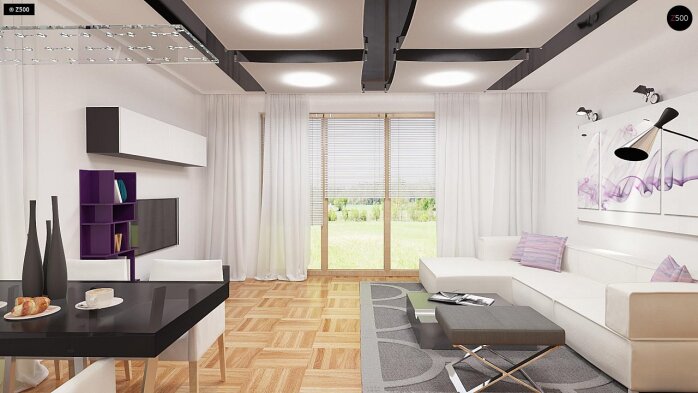 Проект дома U255 B pc - 3 С мансардным этажом дома в Украине