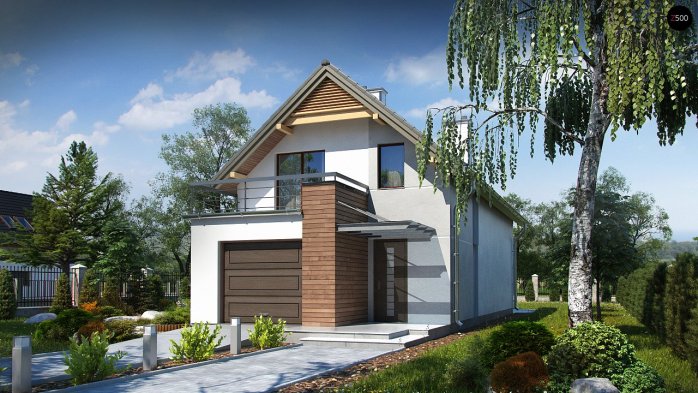 Проект дома U293 - 3 С мансардным этажом дома в Украине