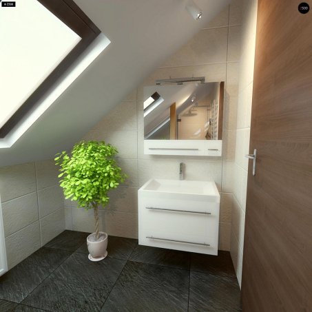 Проєкт будинку U3 - З мансардним поверхом дома в Україні