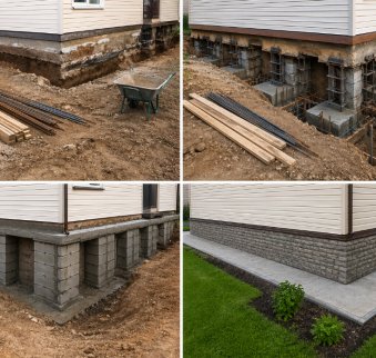 Укрепление фундамента: когда это необходимо, способы и особенности работ