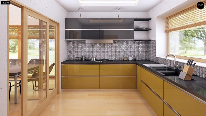 Проєкт будинку U200 L + 100 - Одноповерхові дома в Україні