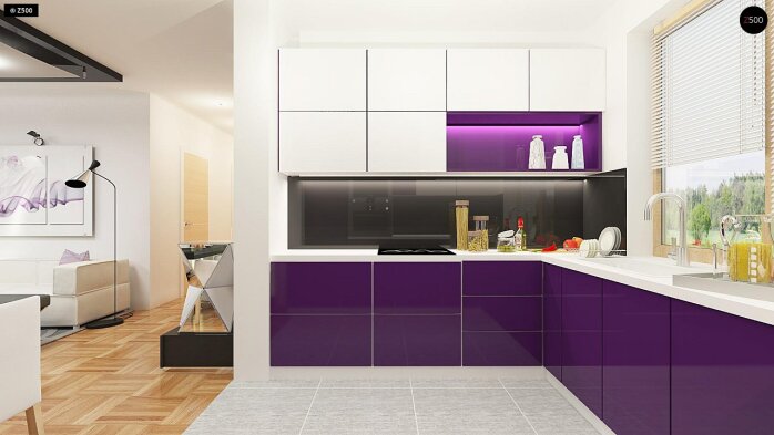 Проект дома U255 B pc - 8 С мансардным этажом дома в Украине