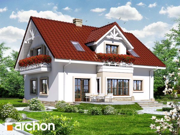 Проєкт будинку Будинок в орегано вер.2 - З мансардним поверхом дома в Україні