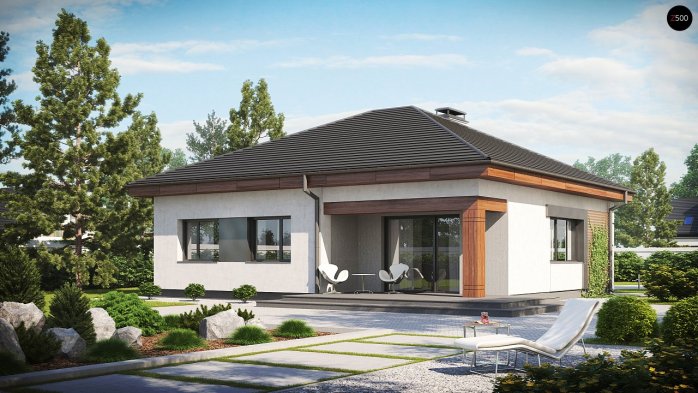 Проект дома U273 - 2 Одноэтажные дома в Украине
