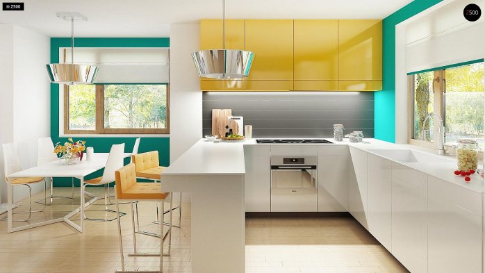 Проєкт будинку U162 GLv2 - З мансардним поверхом дома в Україні