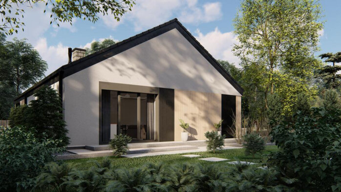 Проєкт будинку U520 - Одноповерхові дома в Україні