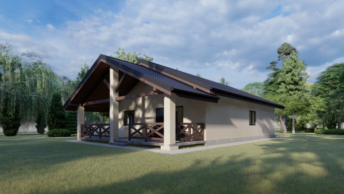 Проект дома DBT 188 - 2 Одноэтажные дома в Украине