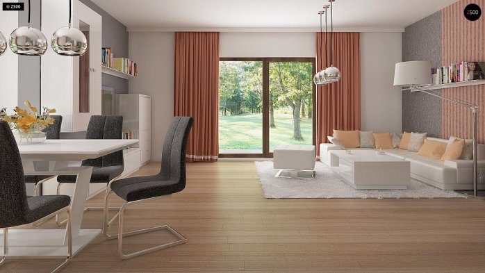 Проєкт будинку U263 + - З мансардним поверхом дома в Україні