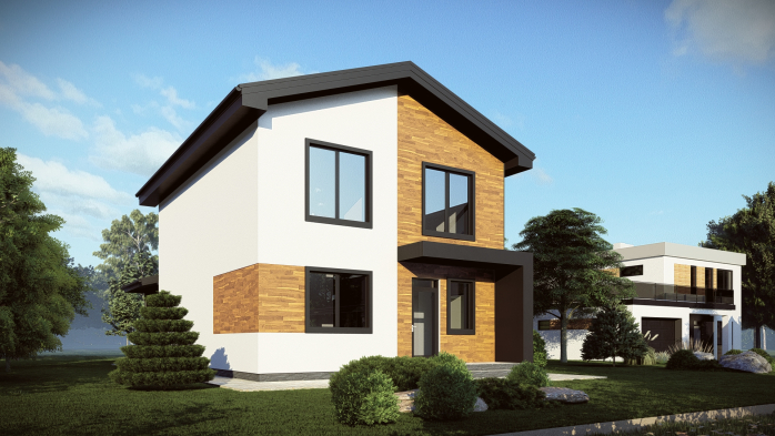 Проєкт будинку DBT 677 - Двоповерхові дома в Україні