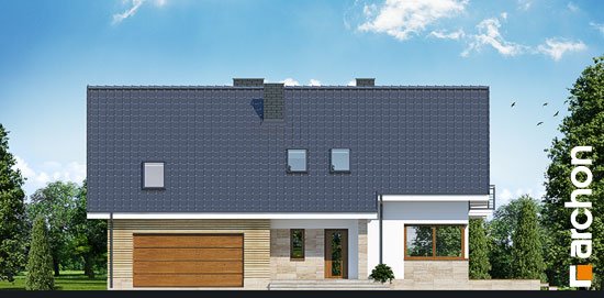 Проєкт будинку Будинок в айдаредах (Г2) вер.2 - З мансардним поверхом дома в Україні