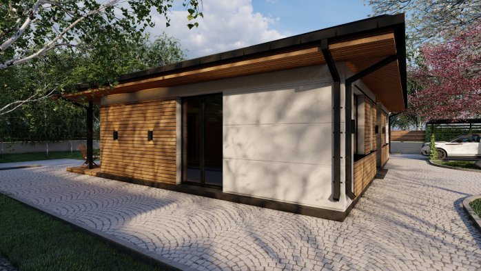 Проект дома Db 12 v1 - 6 Одноэтажные дома в Украине