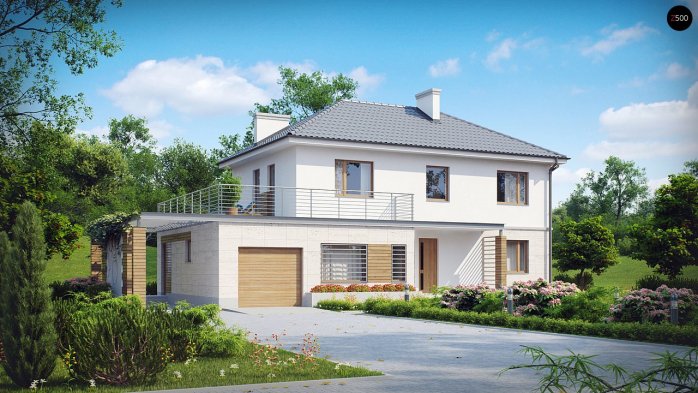 Проект дома Ux6 - 1 Двухэтажные дома в Украине