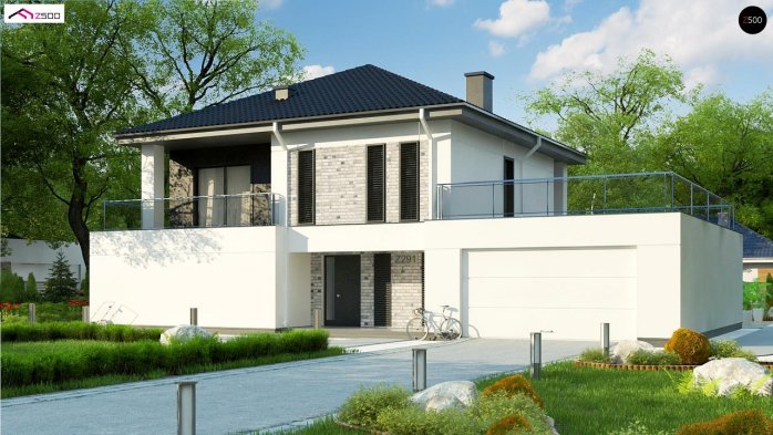 Проєкт будинку U291 - Двоповерхові дома в Україні