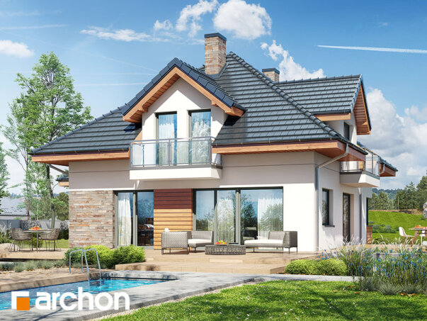 Проєкт будинку Будинок в сансев'єріях (Г2) - З мансардним поверхом дома в Україні