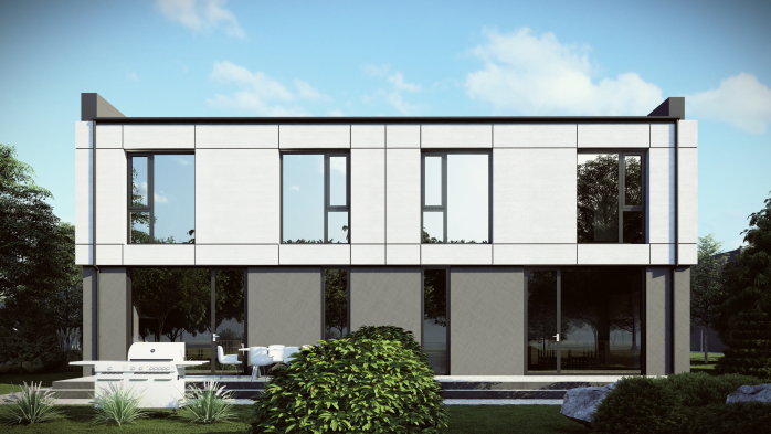 Проєкт будинку DBT 656 - Двоповерхові дома в Україні