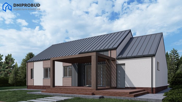 Проект дома Db 22 - 2 Одноэтажные дома в Украине