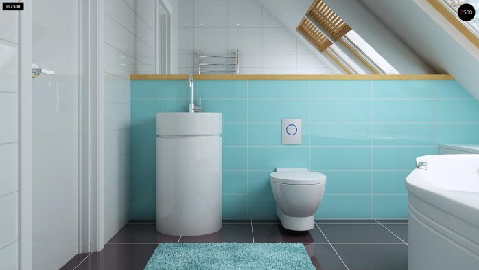 Проєкт будинку U34 - З мансардним поверхом дома в Україні