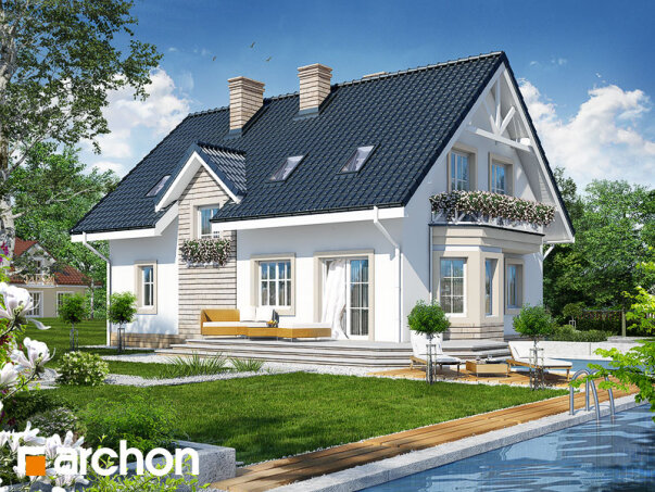 Проект дома Дом в сапфирах вер.2 - 2 С мансардным этажом дома в Украине