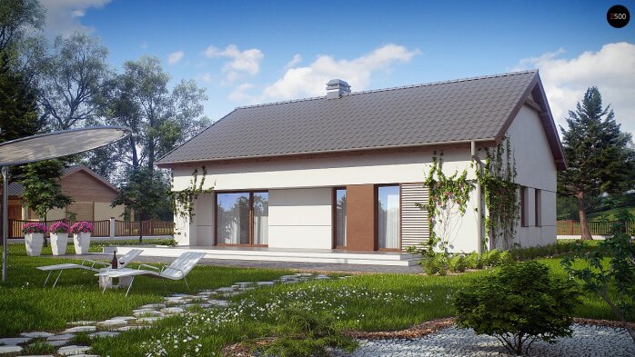Проєкт будинку U191 - Одноповерхові дома в Україні