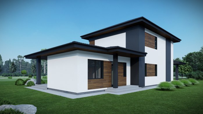 Проєкт будинку DBT 662 - Двоповерхові дома в Україні