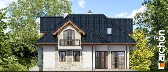 Проєкт будинку Будинок в алое 2 вер.2 - З мансардним поверхом дома в Україні