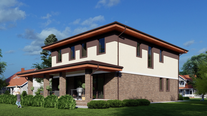 Проект дома DBT 520 - 4 Двухэтажные дома в Украине