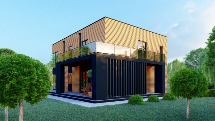 Проект дома DBT 357 - 3 Двухэтажные дома в Украине