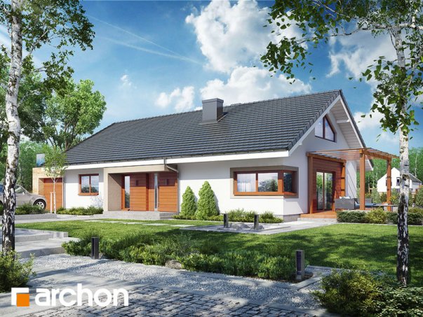 Проект дома Дом под красной рябиной 17 (НТ) - 1 С мансардным этажом дома в Украине