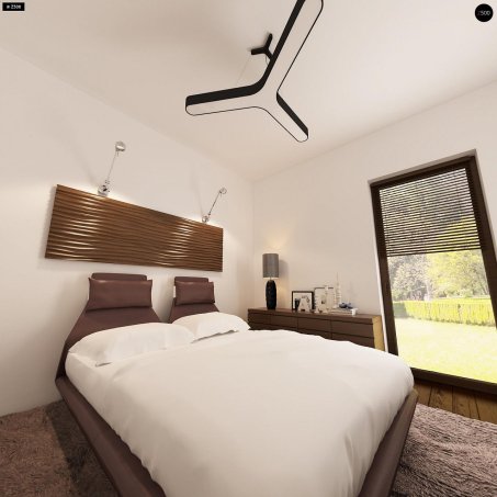 Проект дома U261 v1 - 12 С мансардным этажом дома в Украине