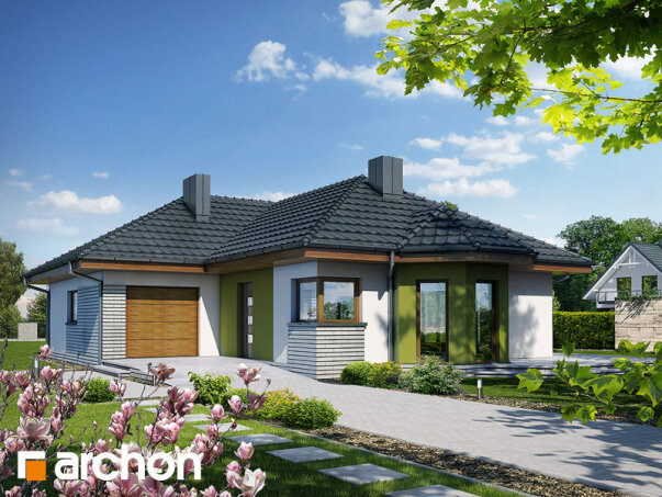 Проект дома Дом в дикоросах 2 вер.2 - 1 С мансардным этажом дома в Украине