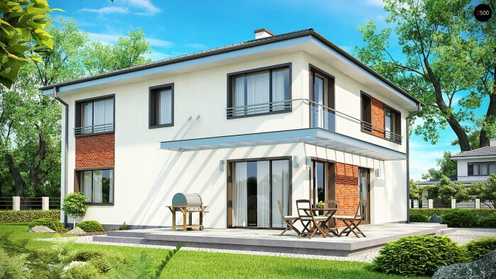 Проект дома Ux30 - 2 Двухэтажные дома в Украине