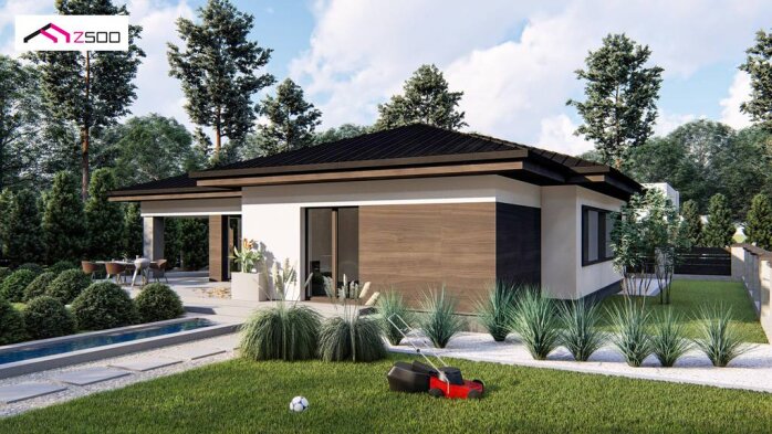 Проєкт будинку U423 - Одноповерхові дома в Україні