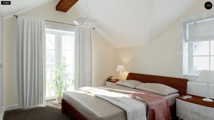 Проєкт будинку U3 - З мансардним поверхом дома в Україні