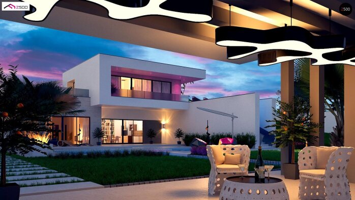 Проект дома Ux98 - 1 Двухэтажные дома в Украине