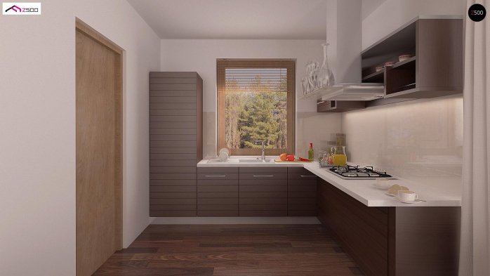 Проект дома U244 - 6 С мансардным этажом дома в Украине